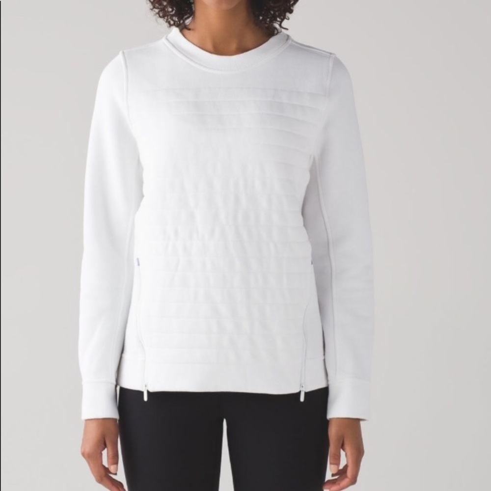 fleece be true crew sweater lululemon